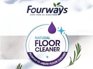 Fourways Natural Floor Cleaner sachet, powder to liquid