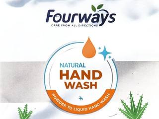 Fourways Natural Hand Wash sachet, powder to liquid